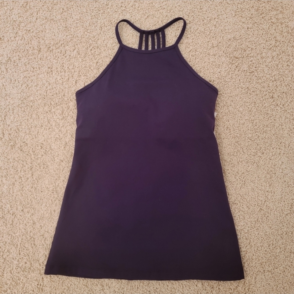 Rese Jillian Violet Built In Bra Workout Tank Top Size Small NWT